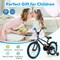 Metal Kids Bike with Adjustable Handlebar and Saddle for Comfortable Riding
